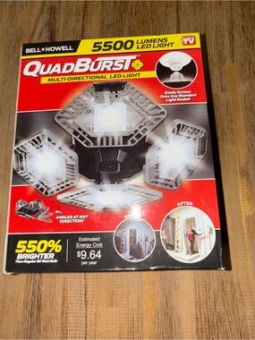 Bell + Howell QuadBurst 5500 Lumens 22 NIB